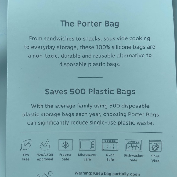 Porter Silicone Storage Bag - 46oz - Picture 3 of 6